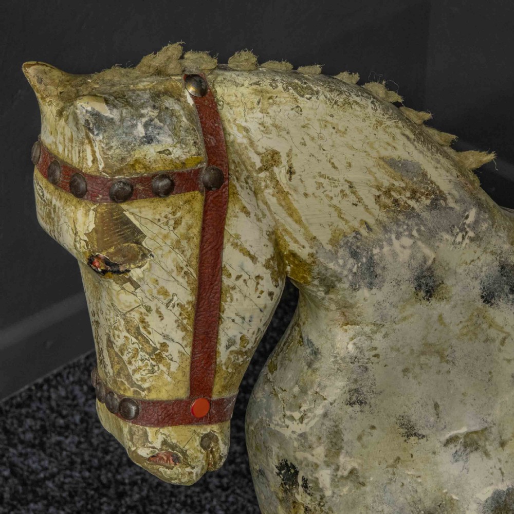 Naive Victorian Rocking Horse View XI