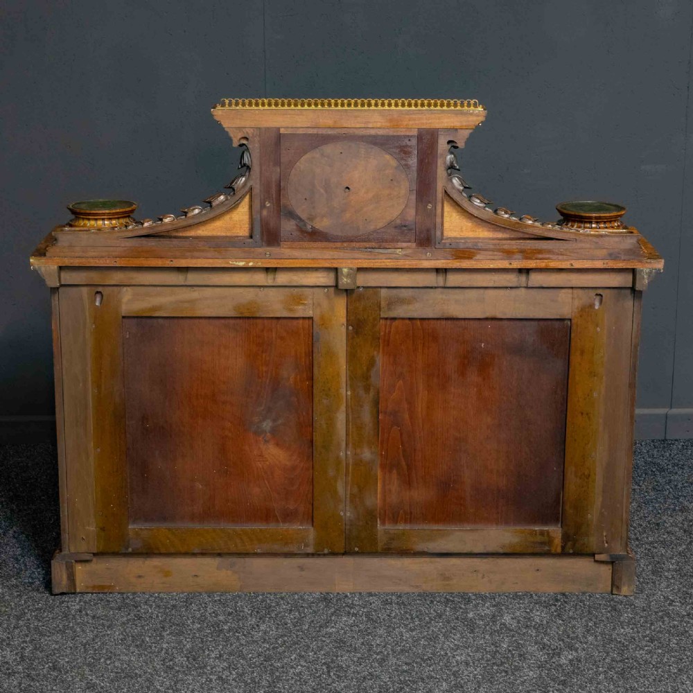 Mid Victorian Burr Walnut Bookcase View XX