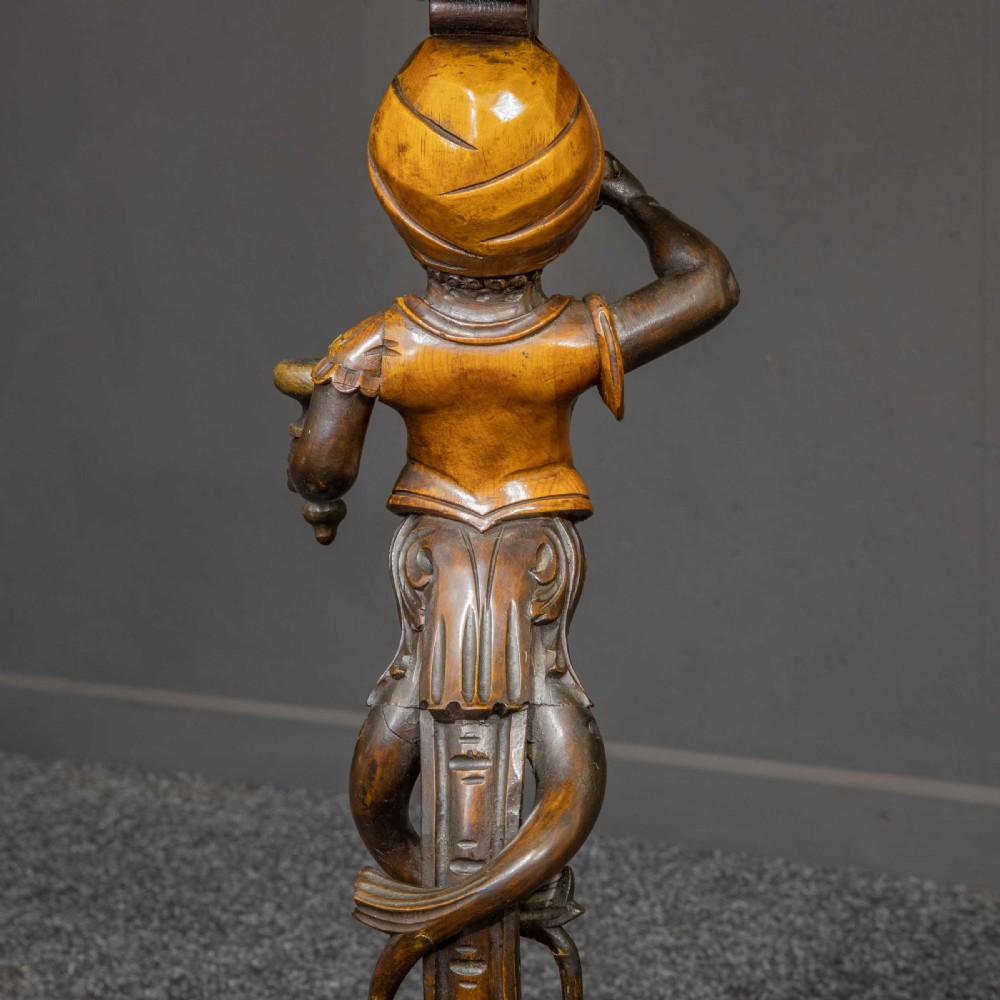 Italian Carved Torchere Table View XIII