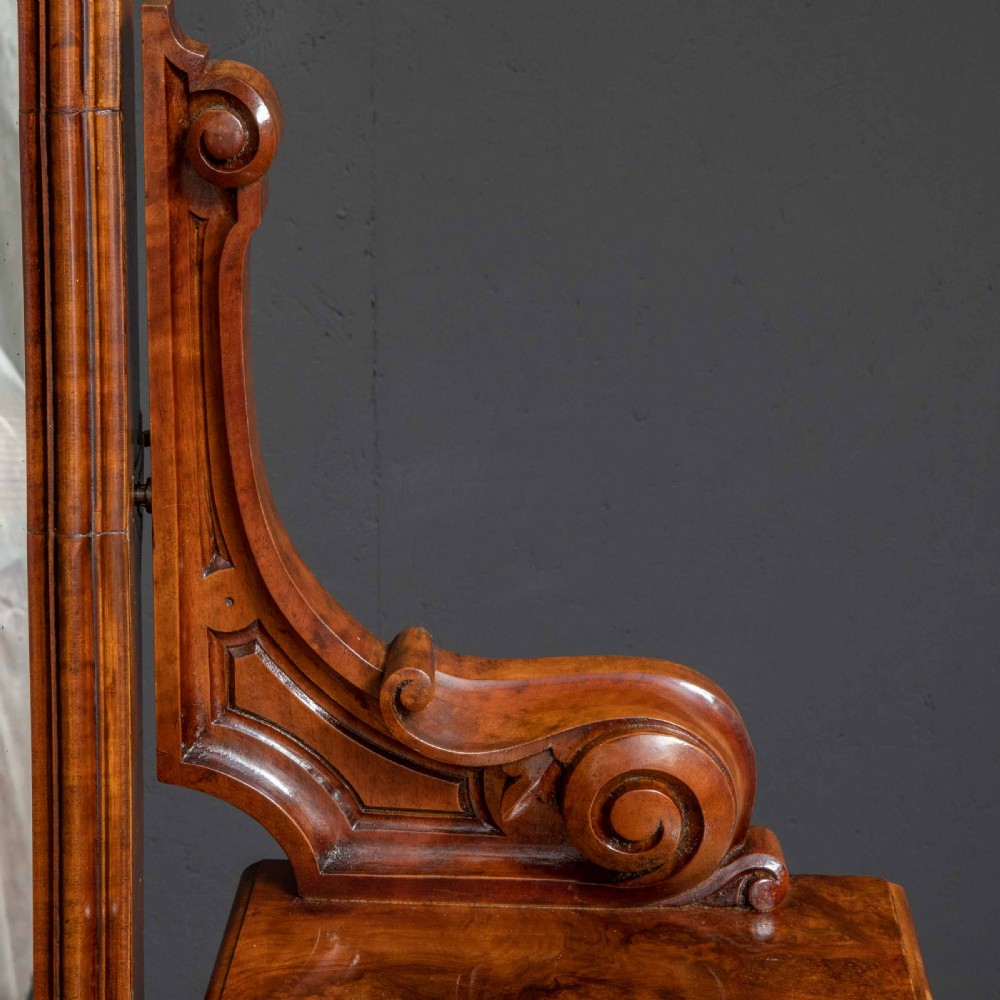 Mid Victorian Burr Walnut Dressing Table View XIX