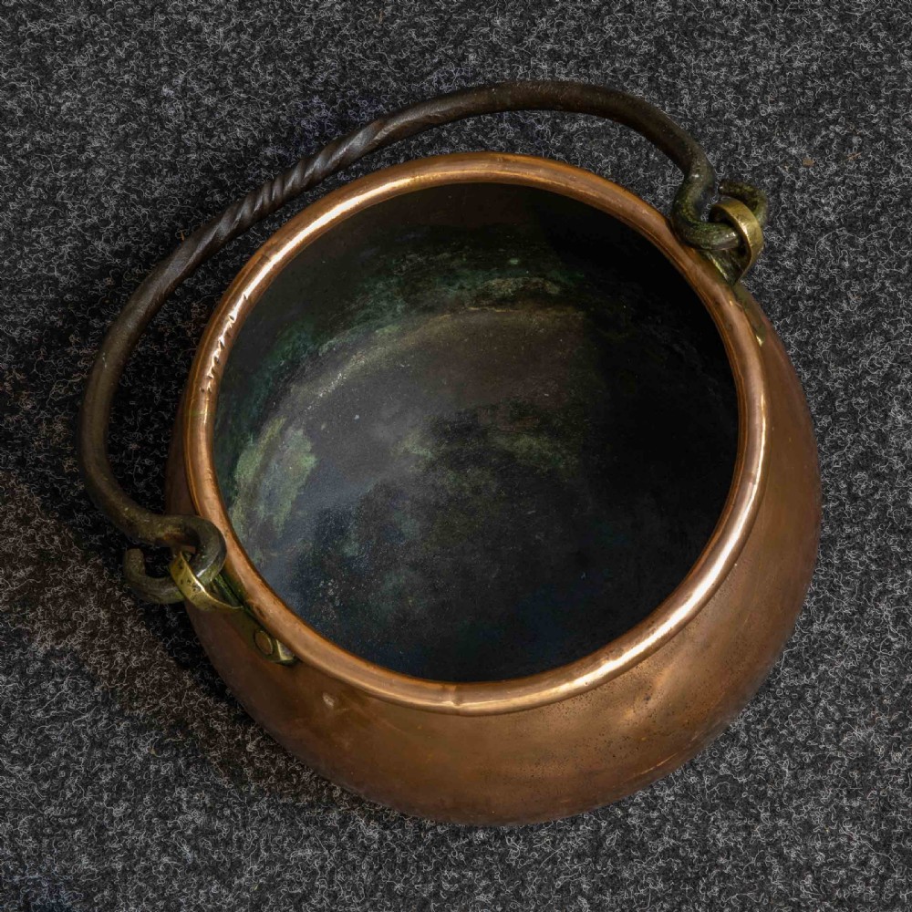 Victorian Copper Cooking Pot View V