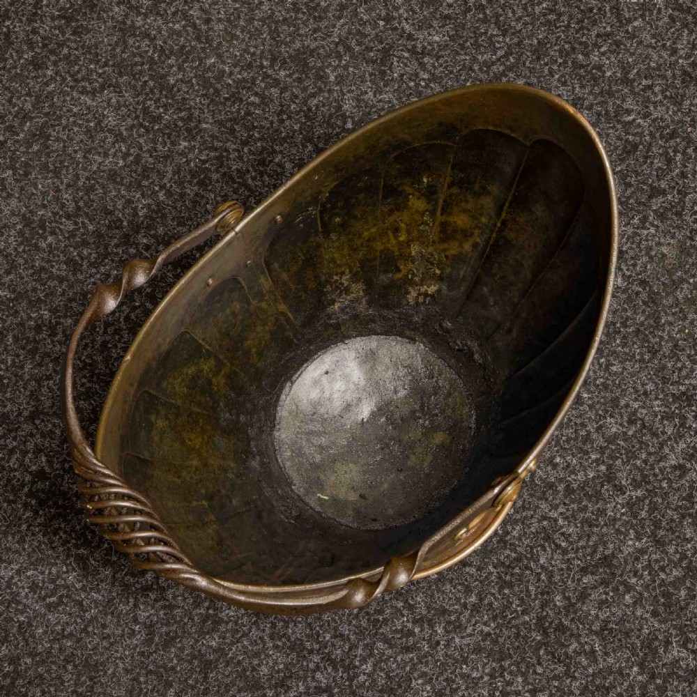 Victorian Copper Coal Helmet View III