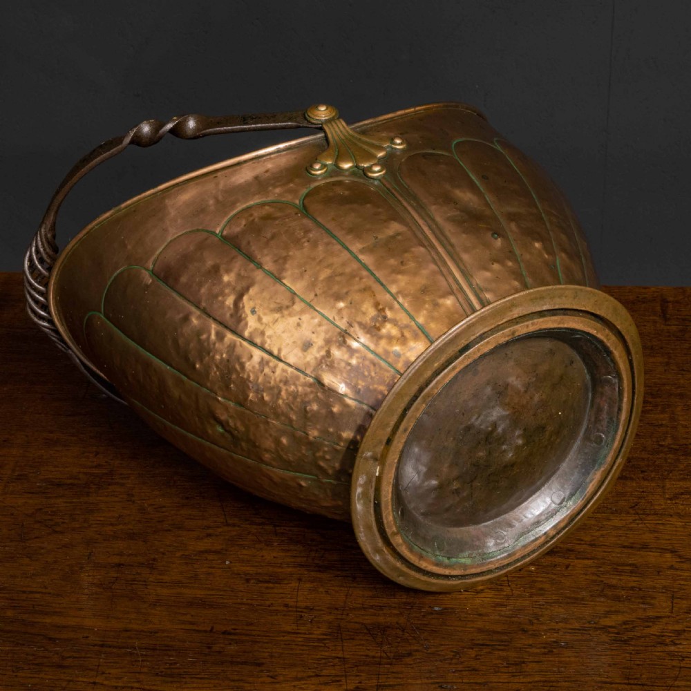 Victorian Copper Coal Helmet View IV