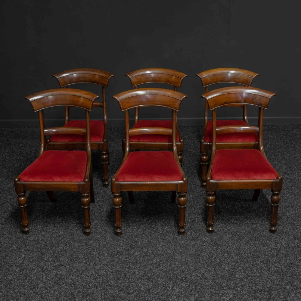Set of Six William IV Mahogany Chairs