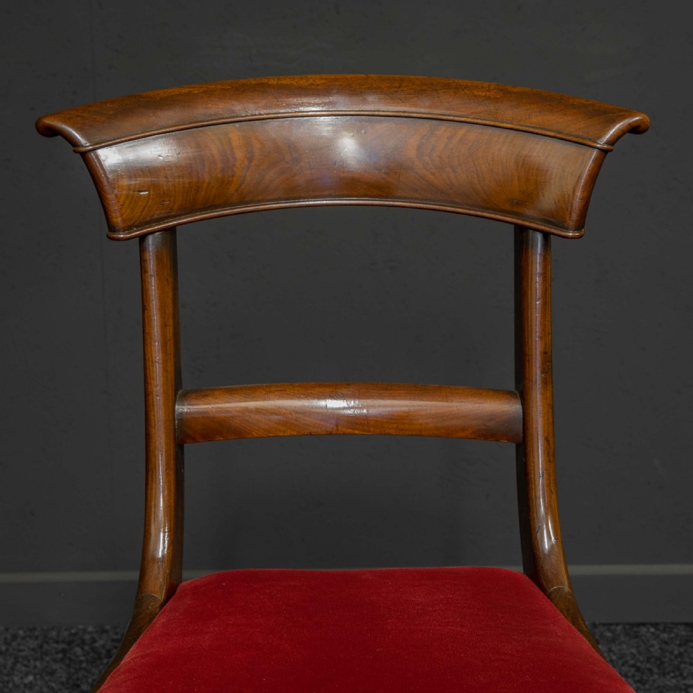 Set of Six William IV Mahogany Chairs View X
