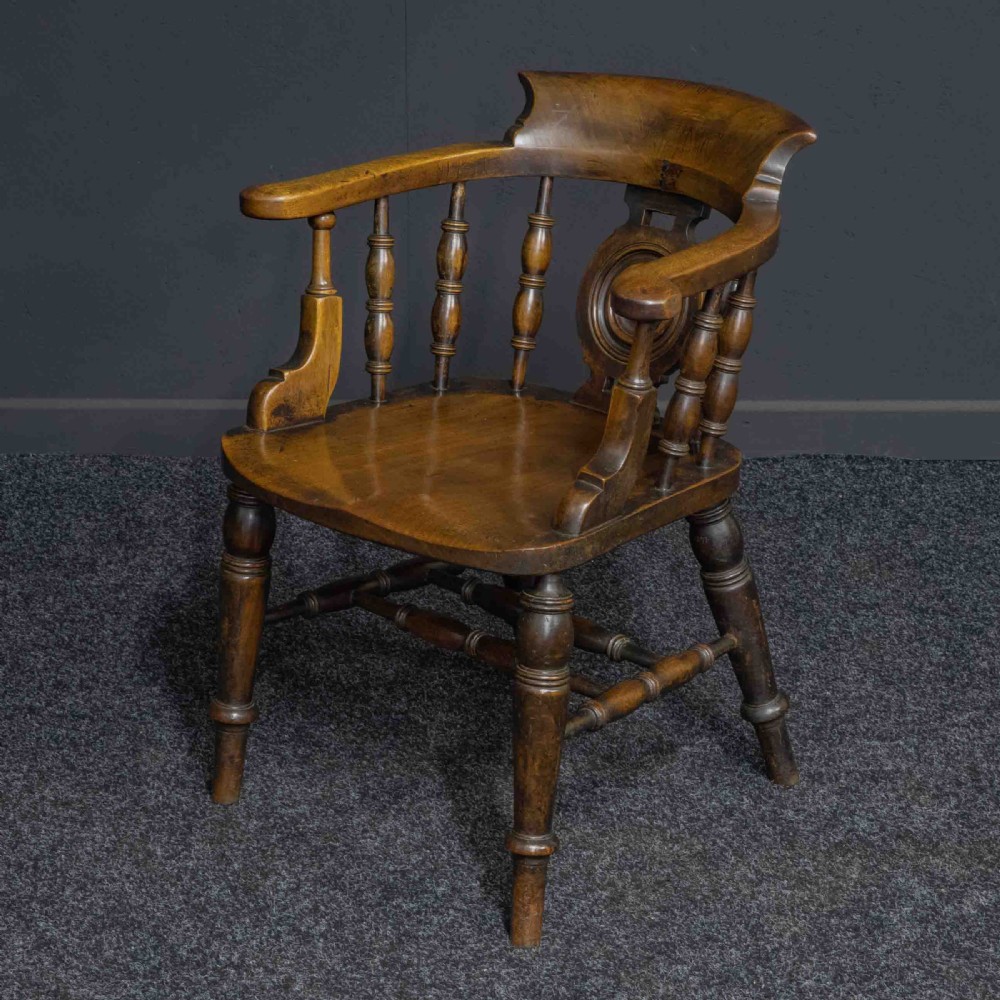 Victorian Elm and Fruitwood Club Chair View III
