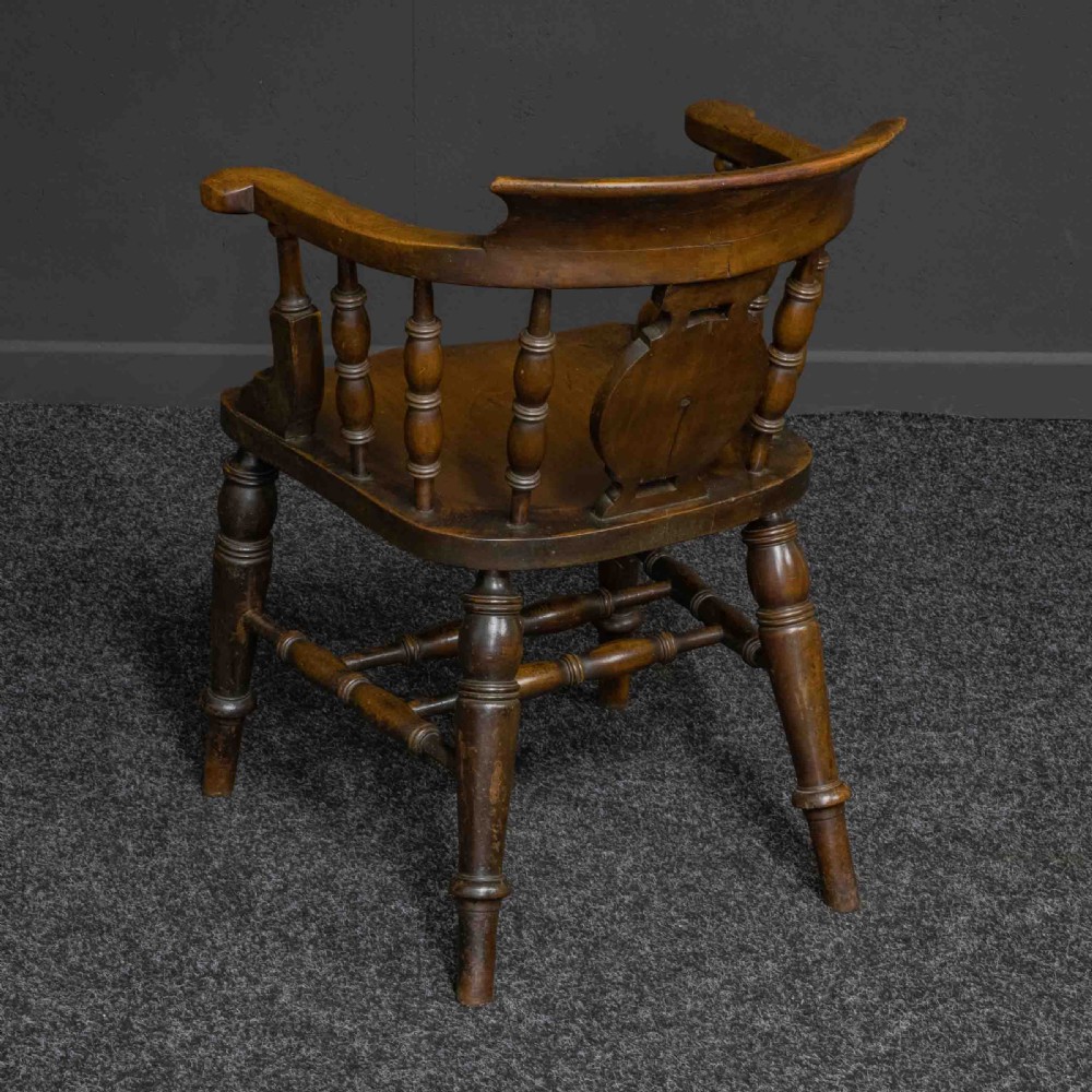 Victorian Elm and Fruitwood Club Chair View V