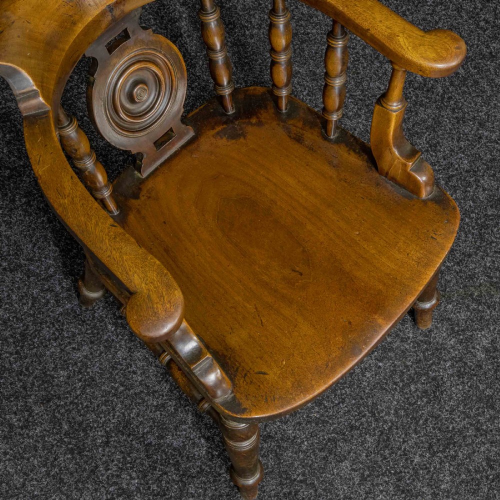 Victorian Elm and Fruitwood Club Chair View VII