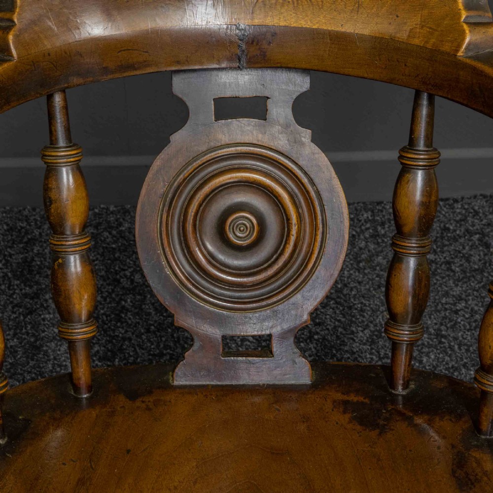 Victorian Elm and Fruitwood Club Chair View VIII
