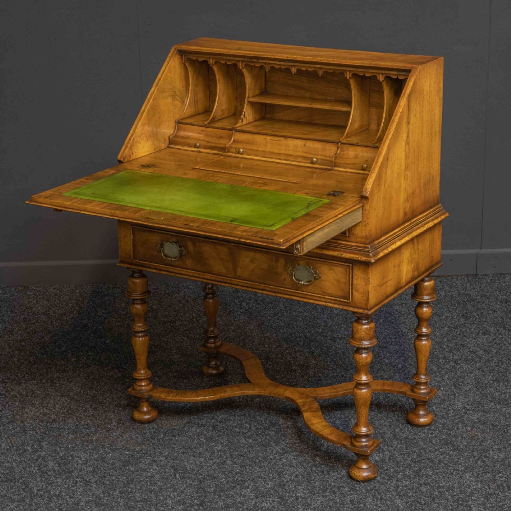 William and Mary Style Walnut Bureau View II