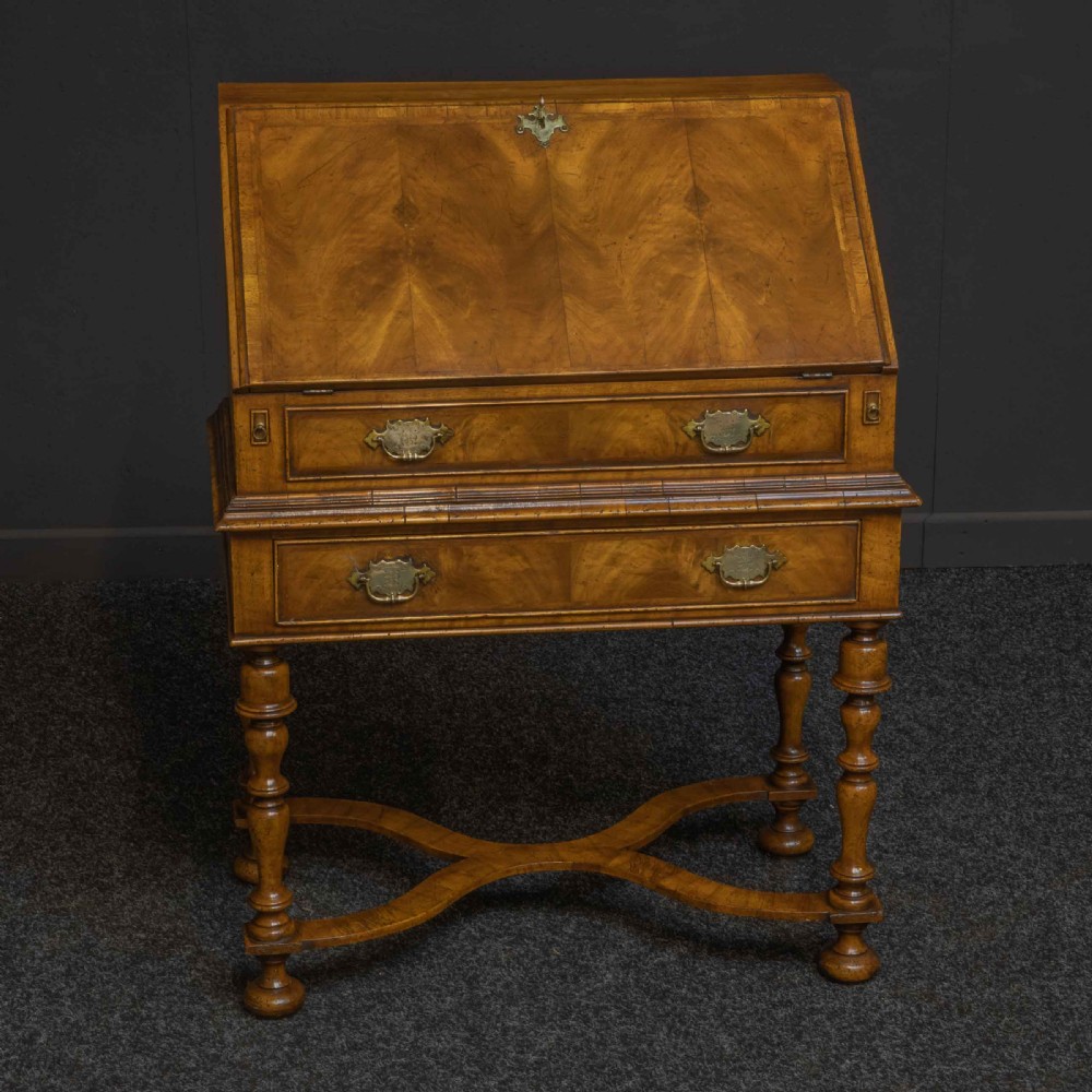 William and Mary Style Walnut Bureau View VIII