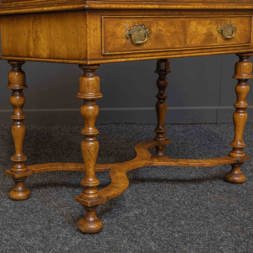 William and Mary Style Walnut Bureau View XIII