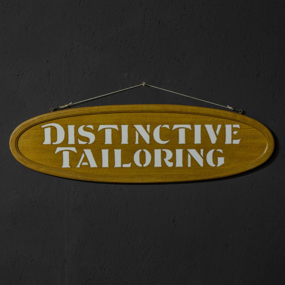 Pair of Edwardian Oak Framed Tailors Signs View V