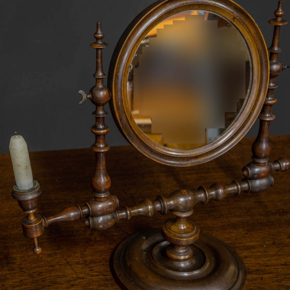 Georgian Mahogany Toilet Mirror View VI