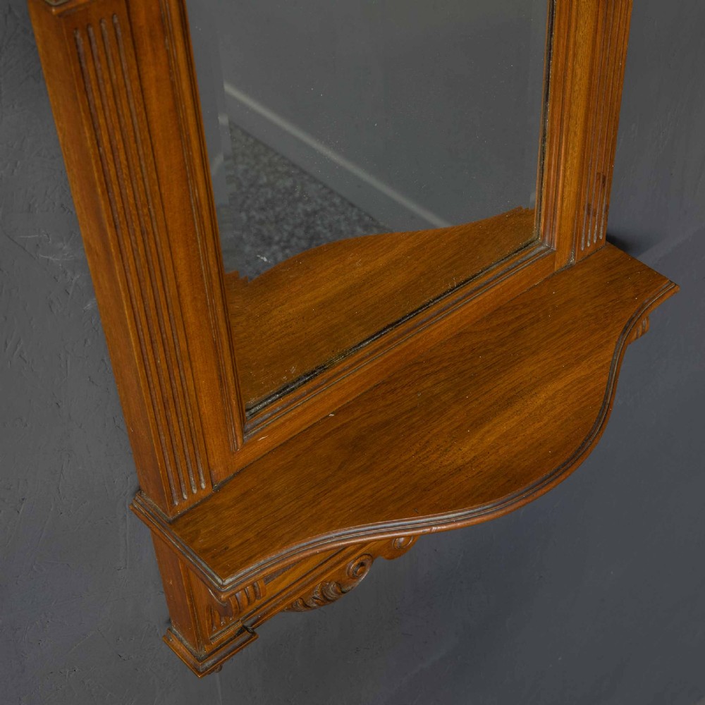 Victorian Walnut Hall Mirror View VII