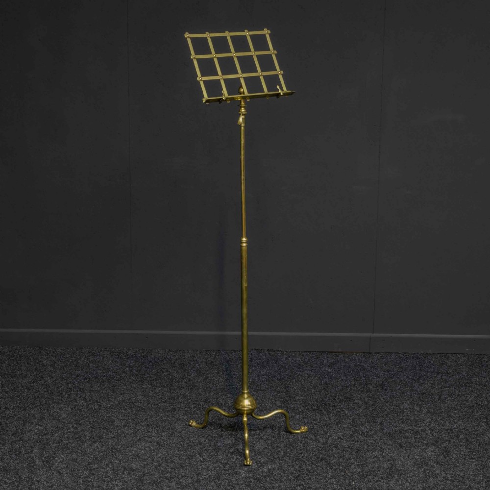 Edwardian Brass Music Stand