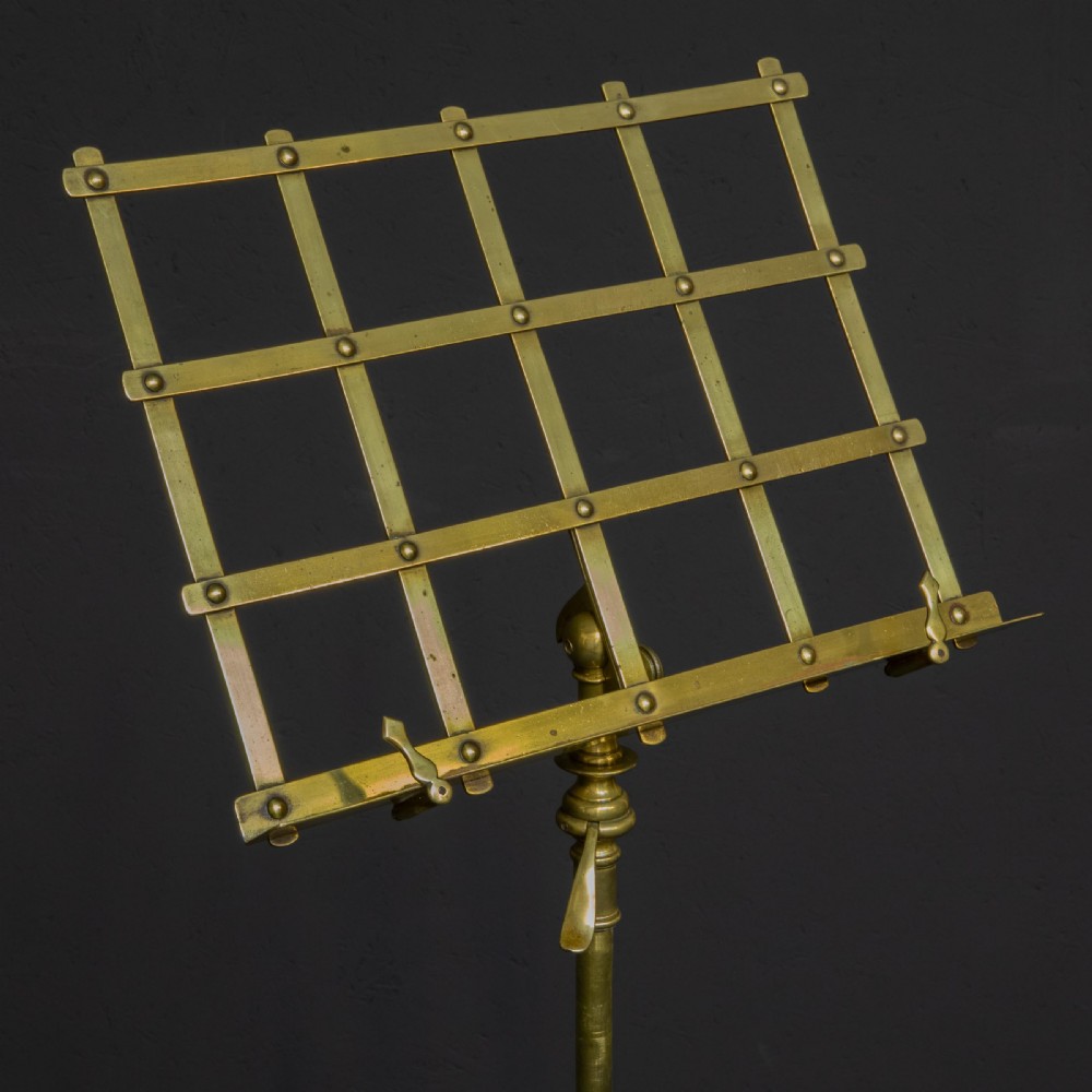 Edwardian Brass Music Stand View III