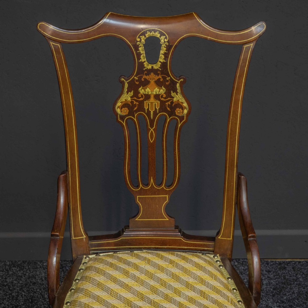 Edwardian Ladies Mahogany Revolving Chair View V