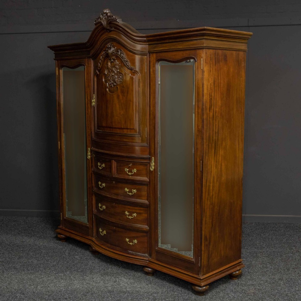 Victorian Mahogany Wardrobe View XV