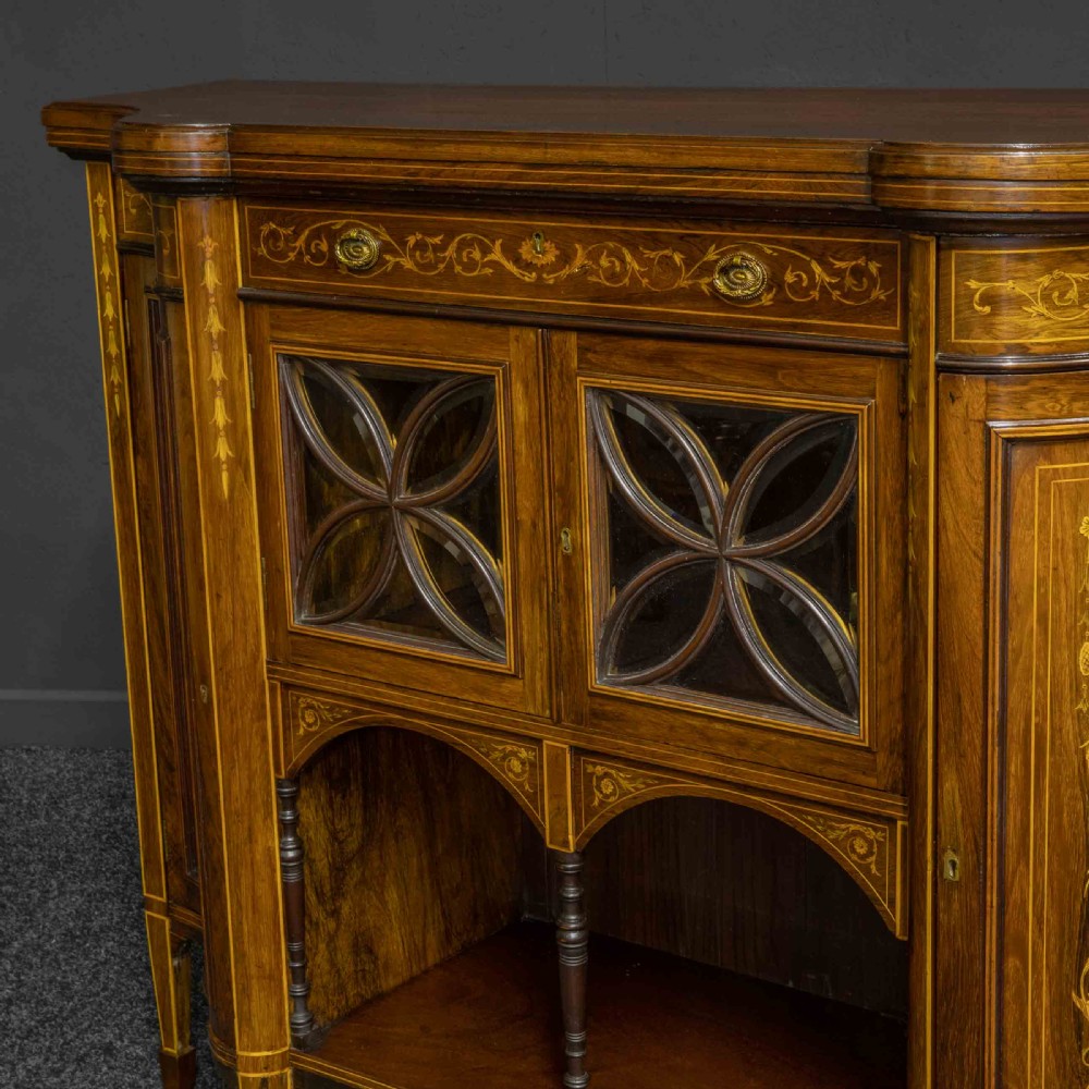 Victorian Rosewood Side Cabinet View XI