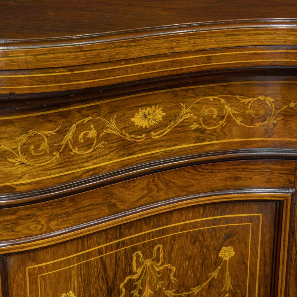 Victorian Rosewood Side Cabinet View XII