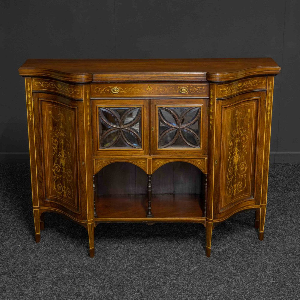 Victorian Rosewood Side Cabinet View XIII