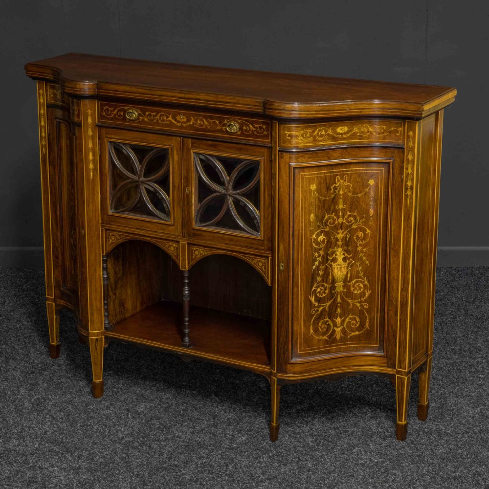 Victorian Rosewood Side Cabinet View XIV