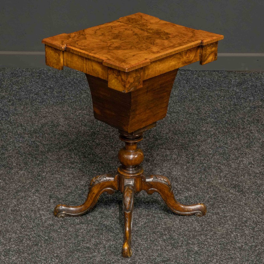 Victorian Walnut Sewing Table