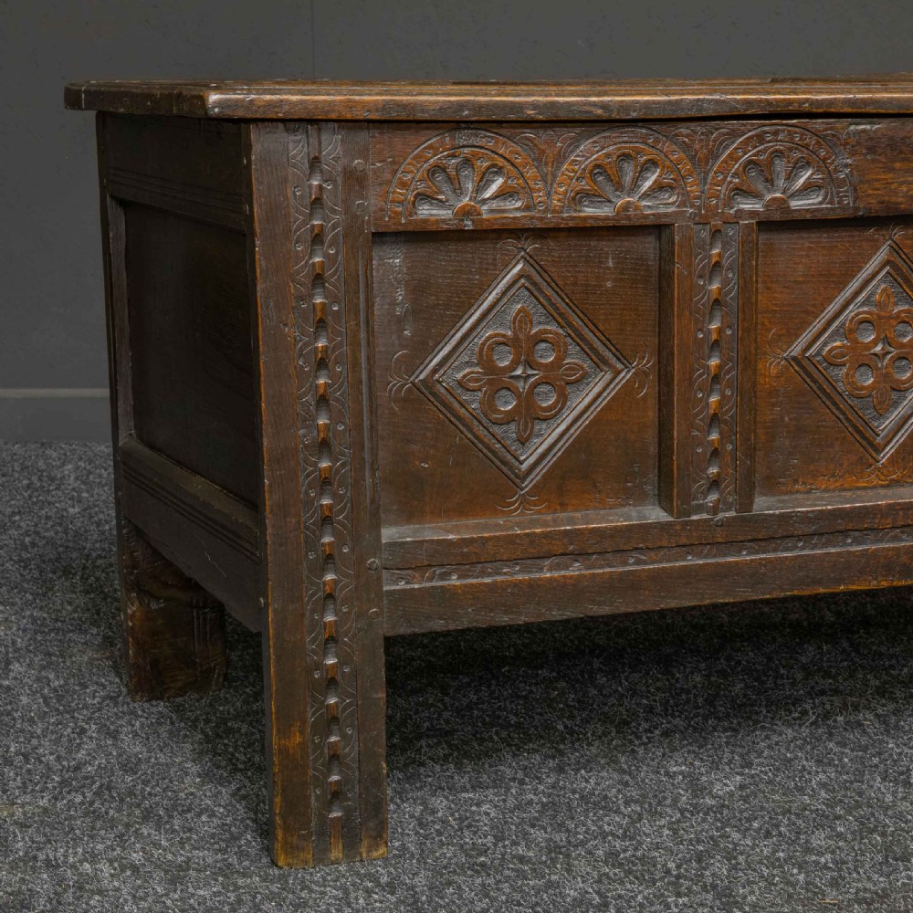 17th Century Oak Kist View X