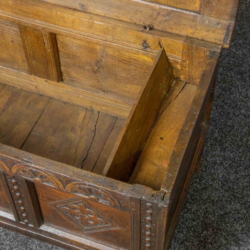 17th Century Oak Kist View V