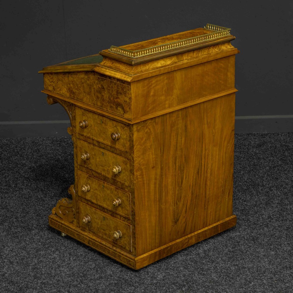 Victorian Walnut Davenport View III
