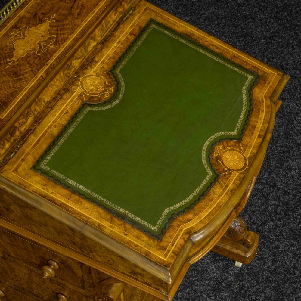 Victorian Walnut Davenport View XI