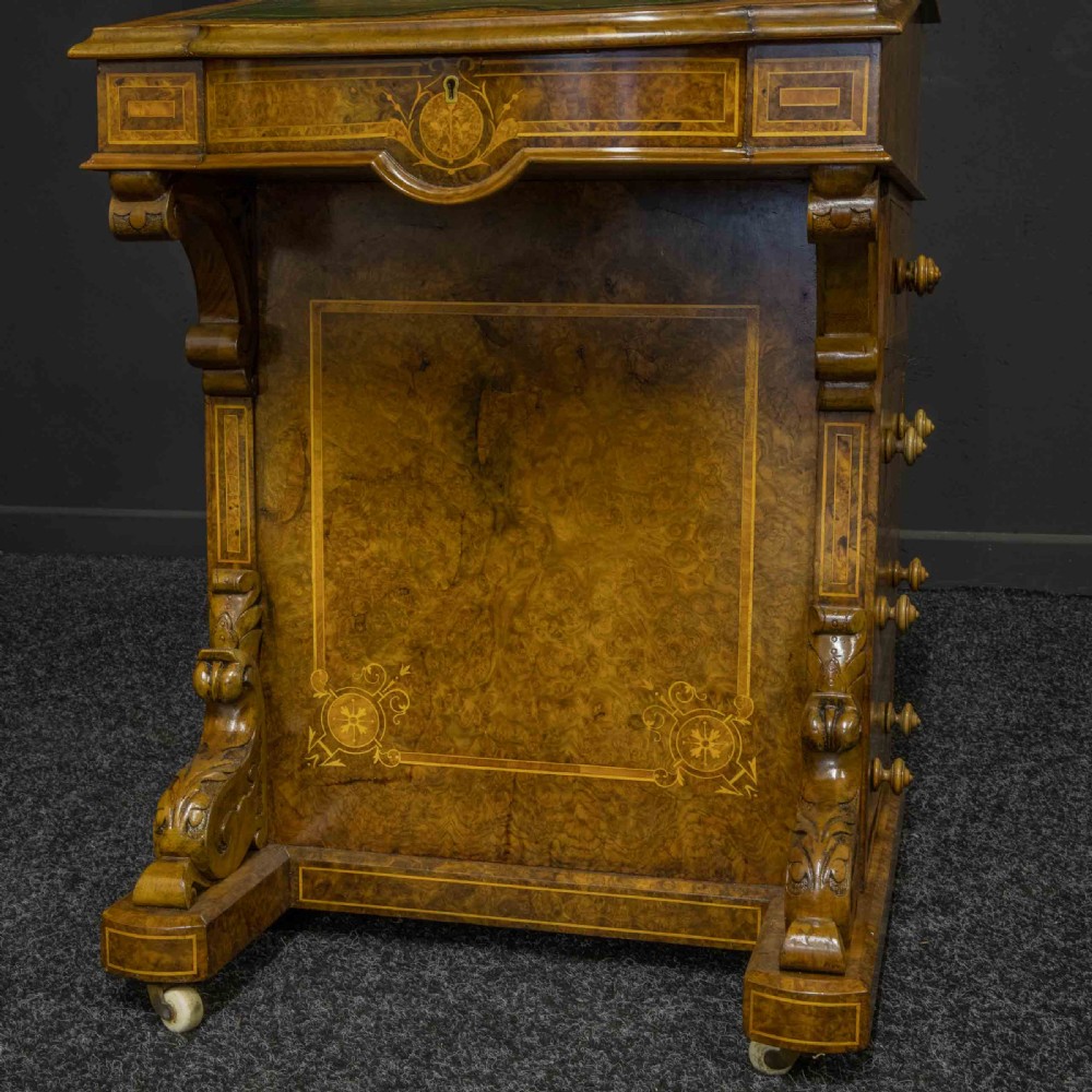 Victorian Walnut Davenport View XII