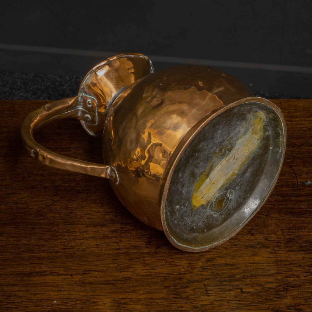 Set of Three Victorian Copper Harvest Flagons View XVI