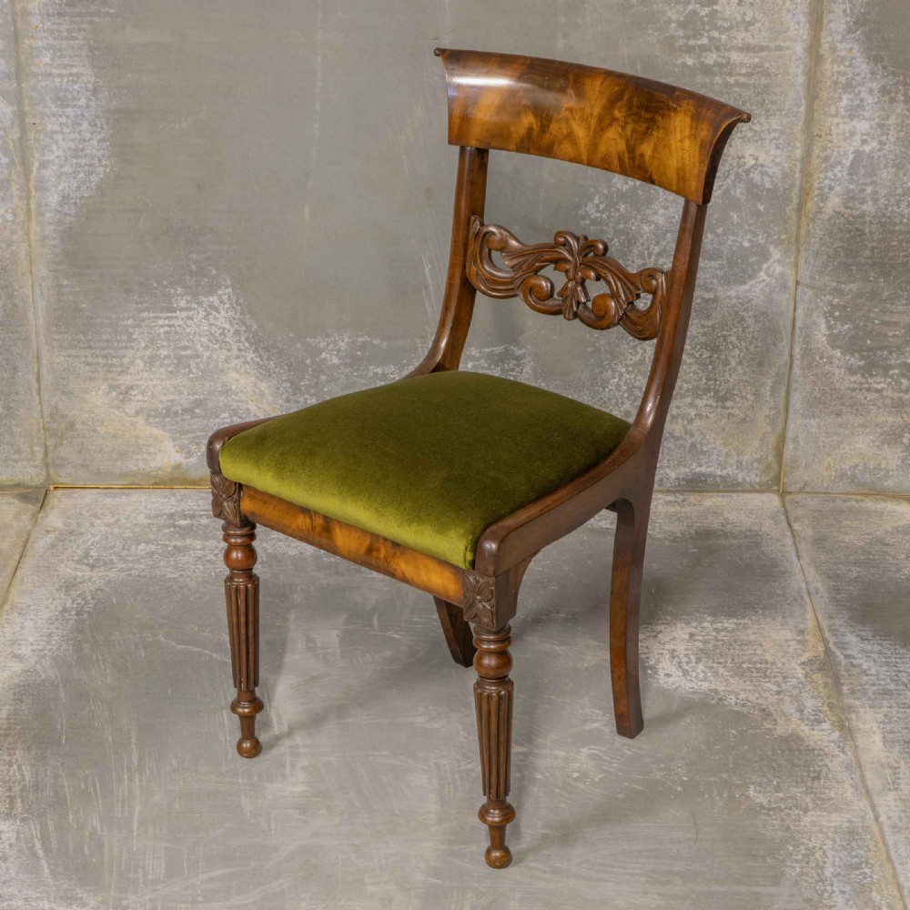 Set of Four William IV Mahogany Dining Chairs View II