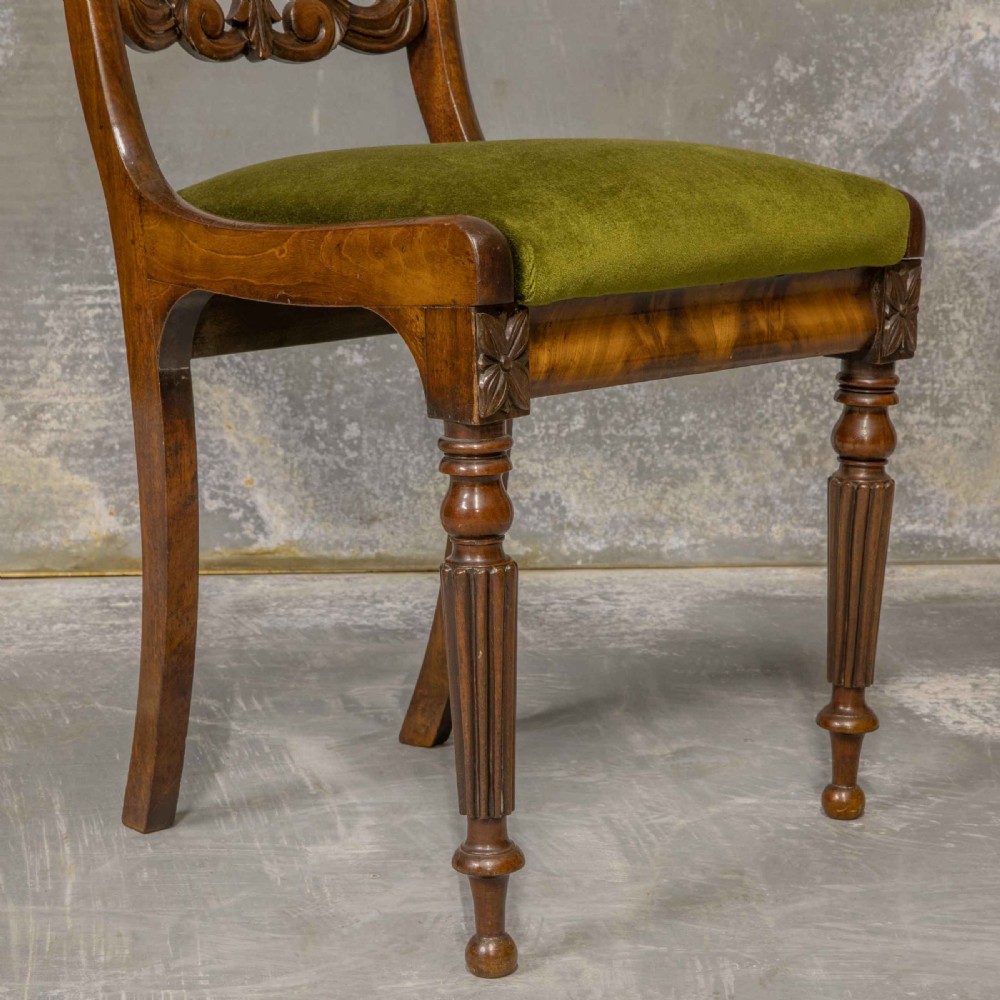 Set of Four William IV Mahogany Dining Chairs View VI