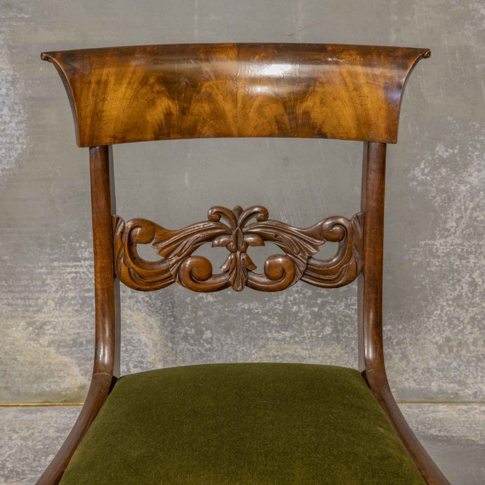 Set of Four William IV Mahogany Dining Chairs View VII