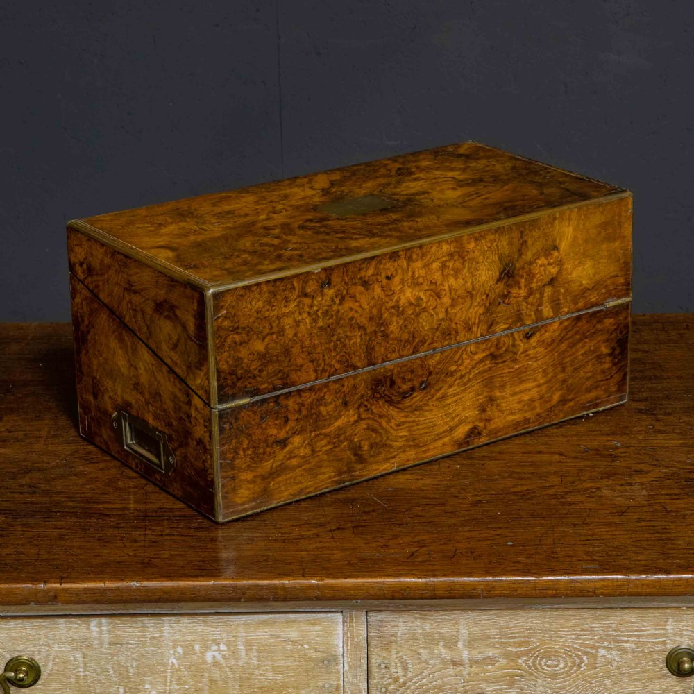 Victorian Burr Walnut Writing Box View II