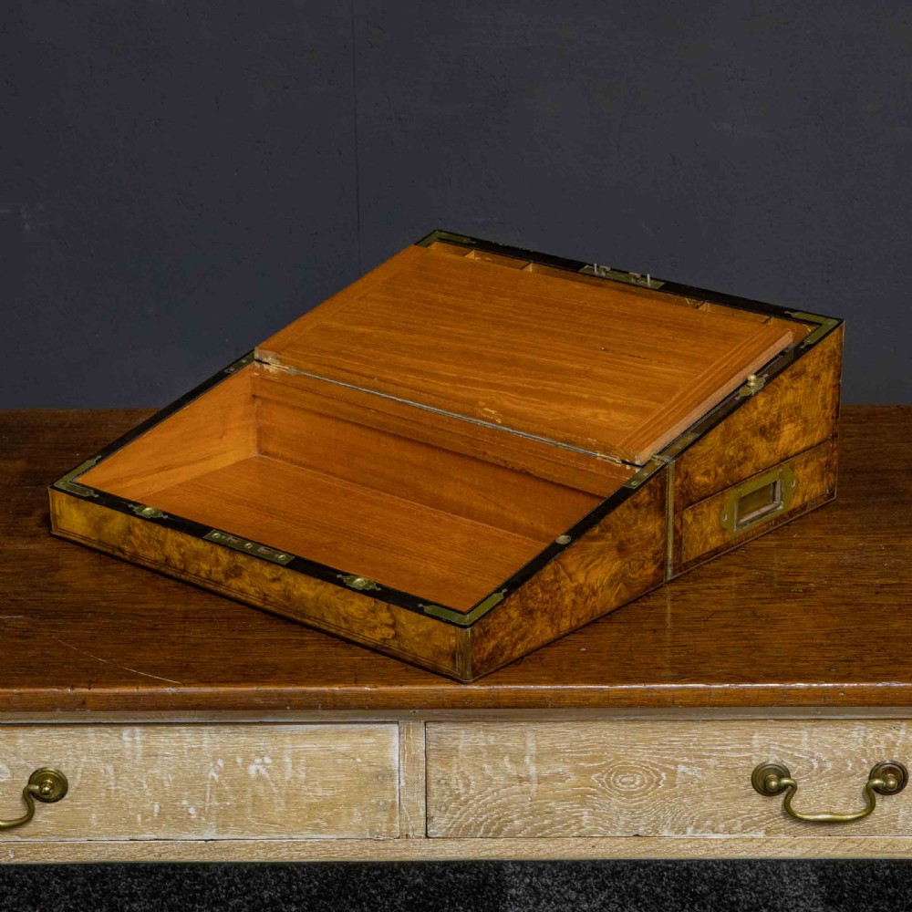 Victorian Burr Walnut Writing Box View III