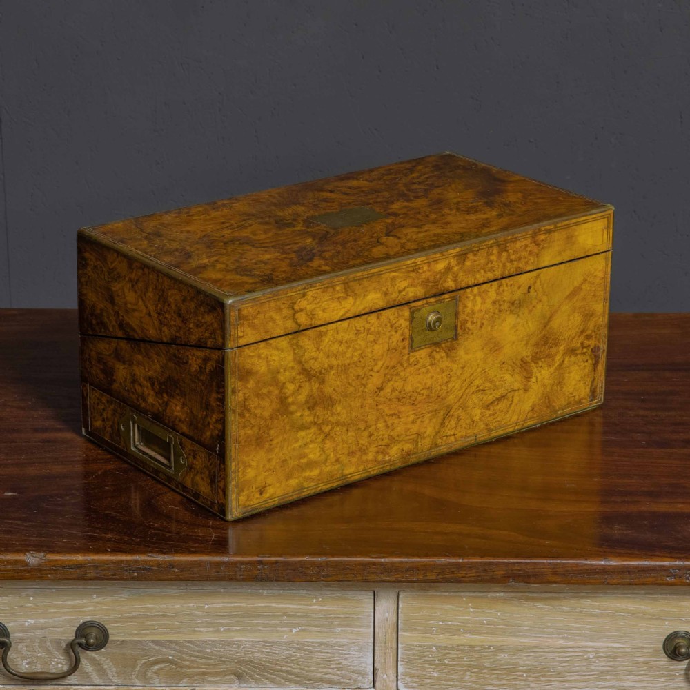 Victorian Burr Walnut Writing Box View VII