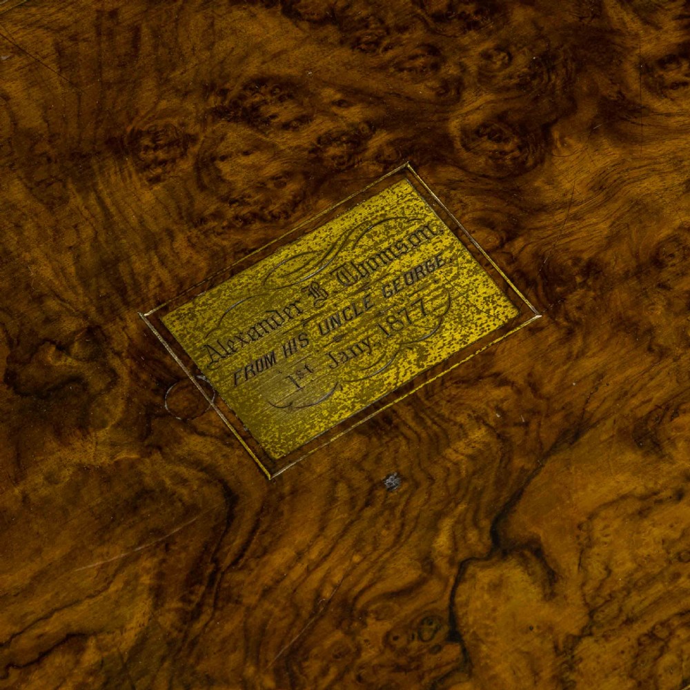 Victorian Burr Walnut Writing Box View VIII