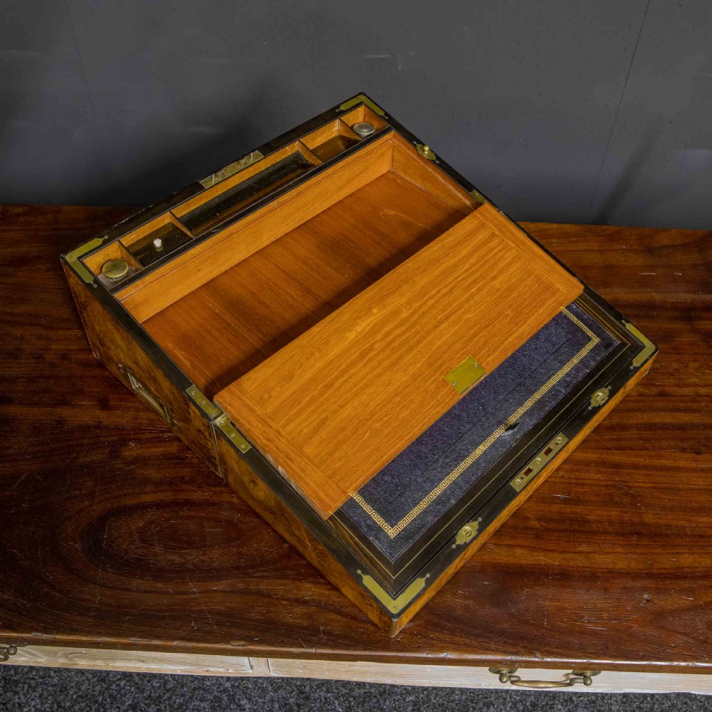 Victorian Burr Walnut Writing Box View XI