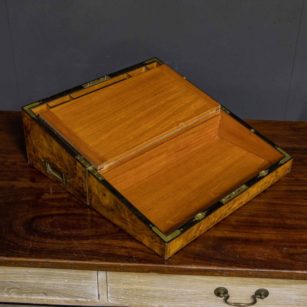 Victorian Burr Walnut Writing Box View XII