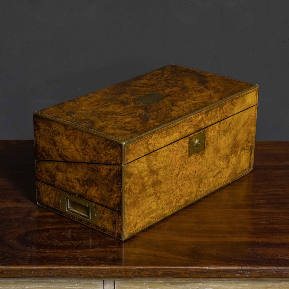 Victorian Burr Walnut Writing Box View XV