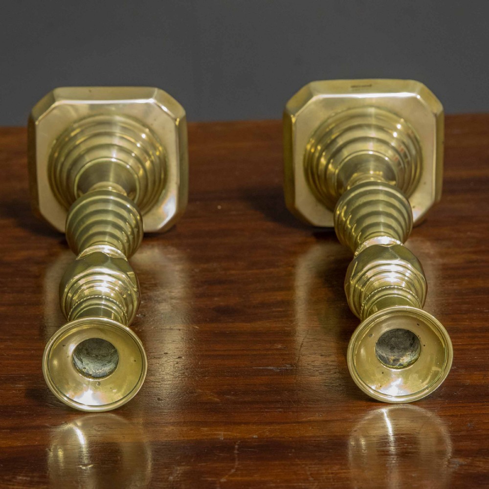 Victorian Brass Candlesticks View VIII