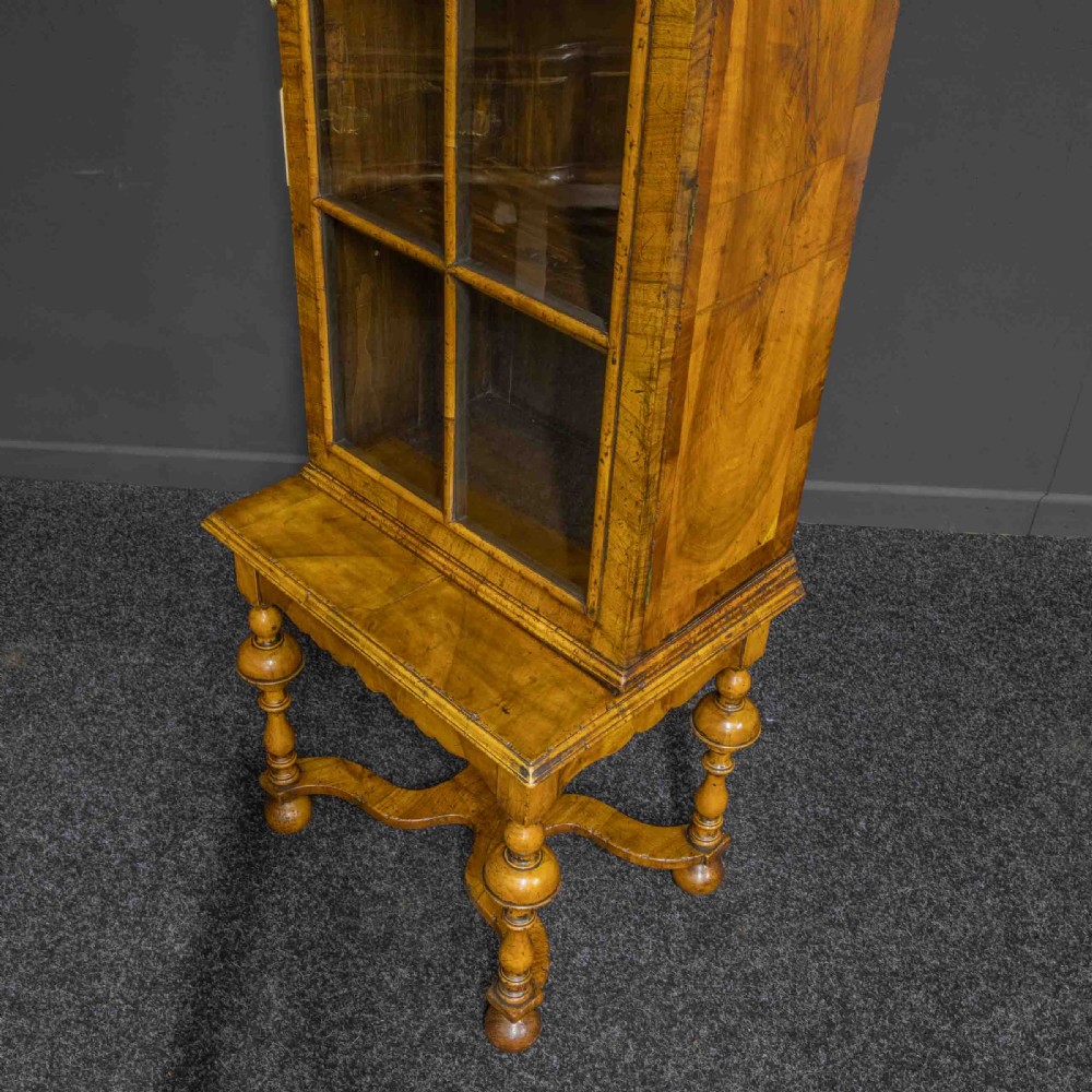 William and Mary Style Walnut Display Cabinet View VIII