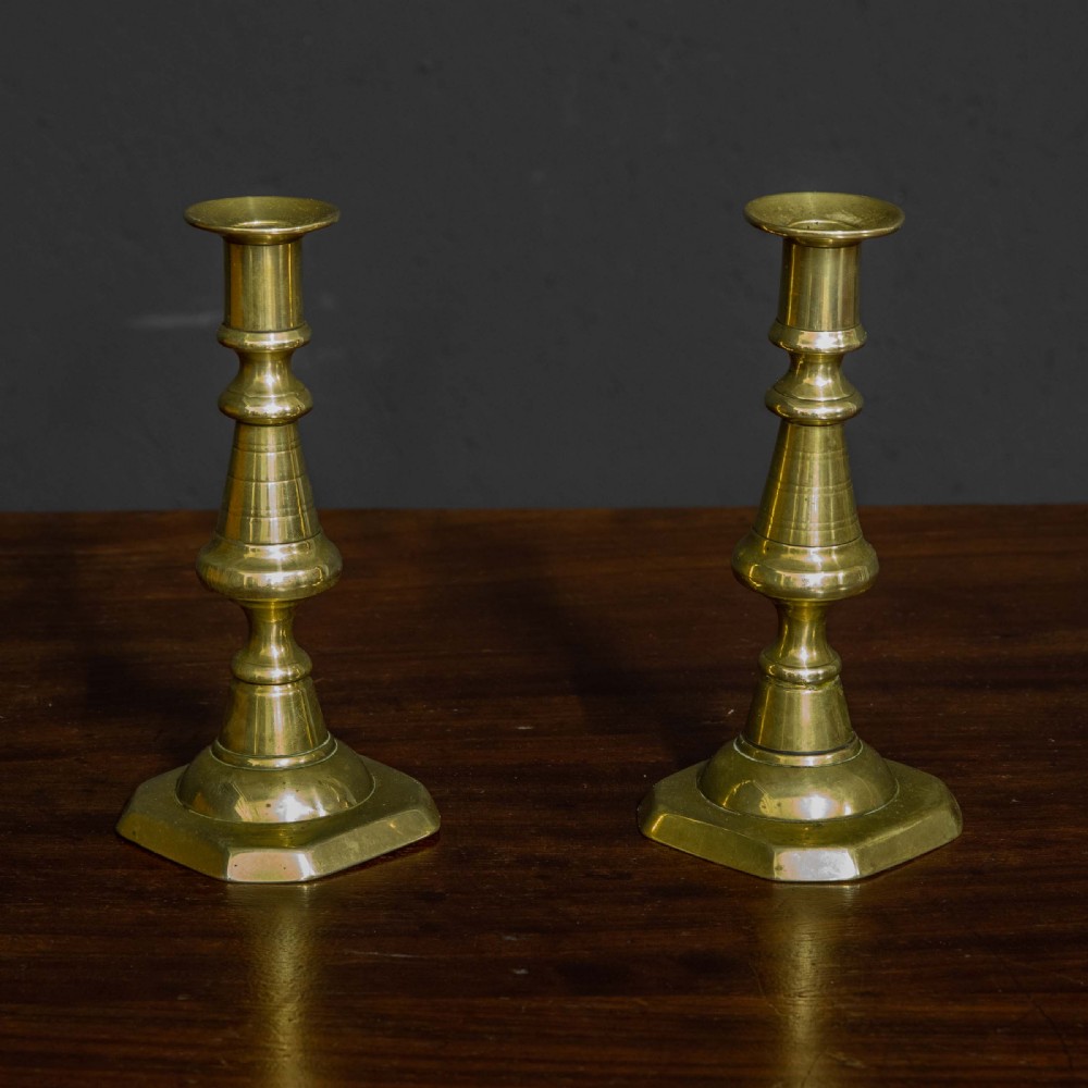 Victorian Brass Candlesticks