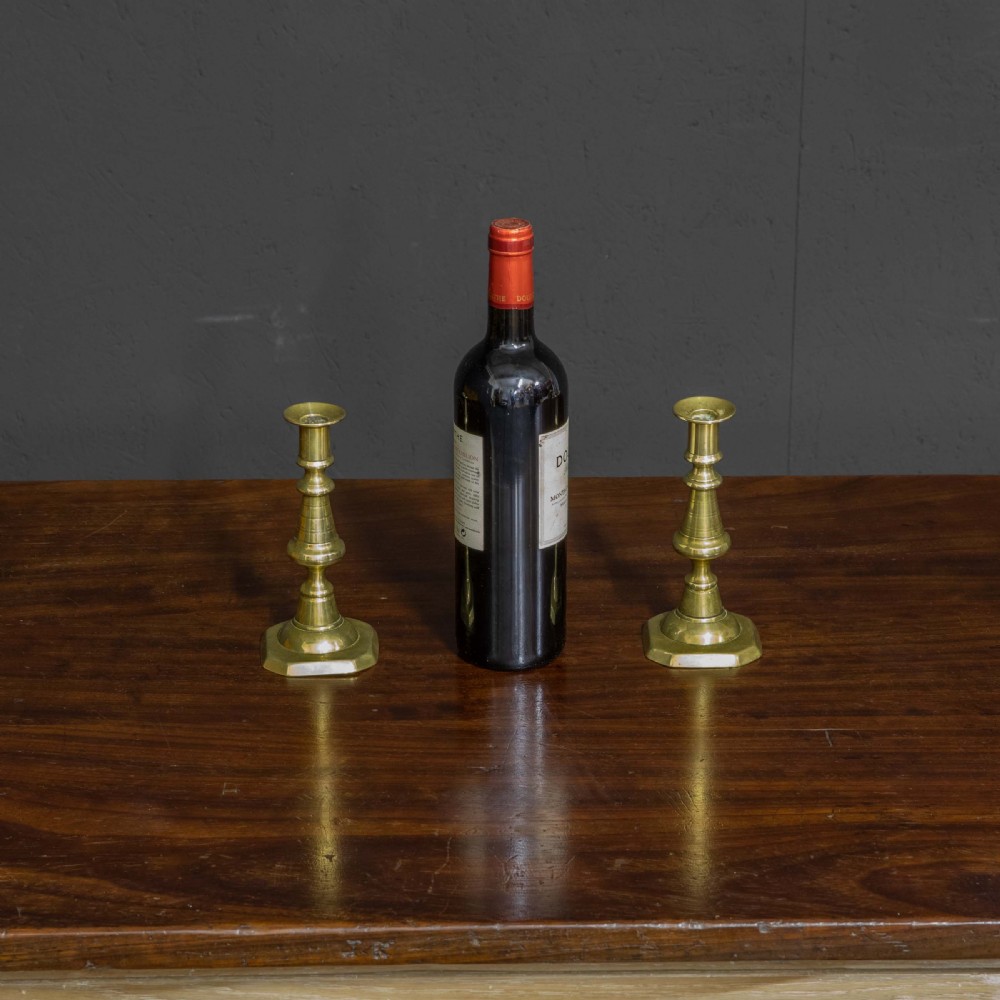 Victorian Brass Candlesticks View VI