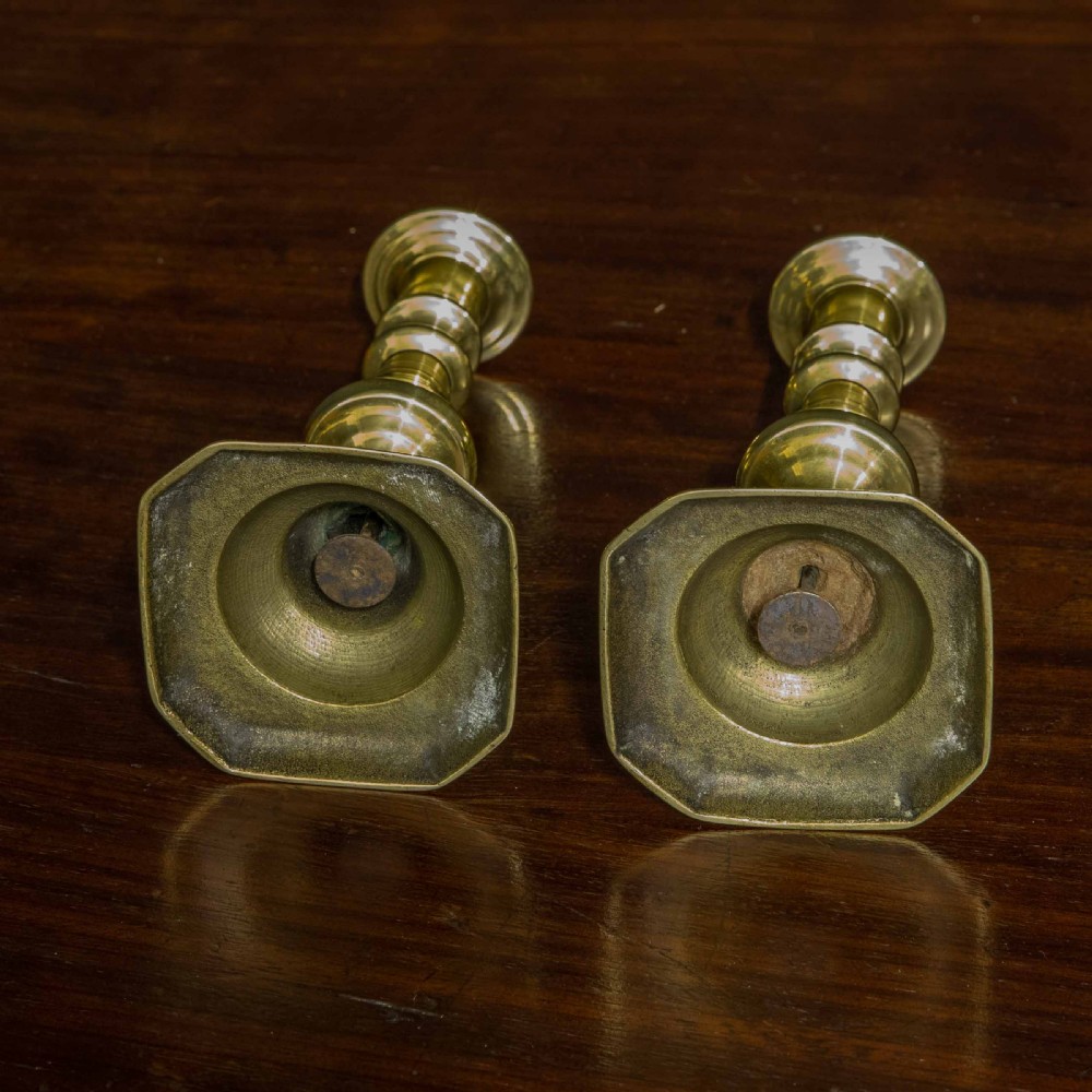 Victorian Brass Candlesticks View VII