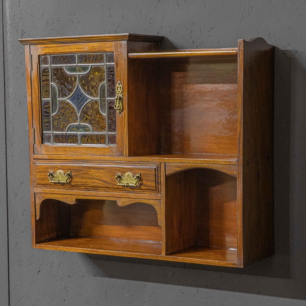 Edwardian Walnut Wall Shelves View II